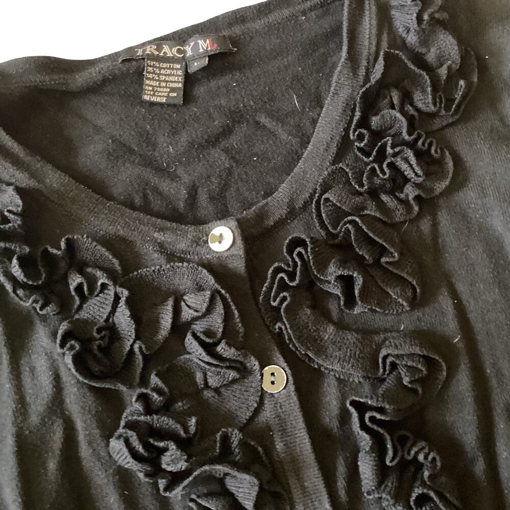 Tracy M Ruffle Front Cardigan - Picture 8 of 9